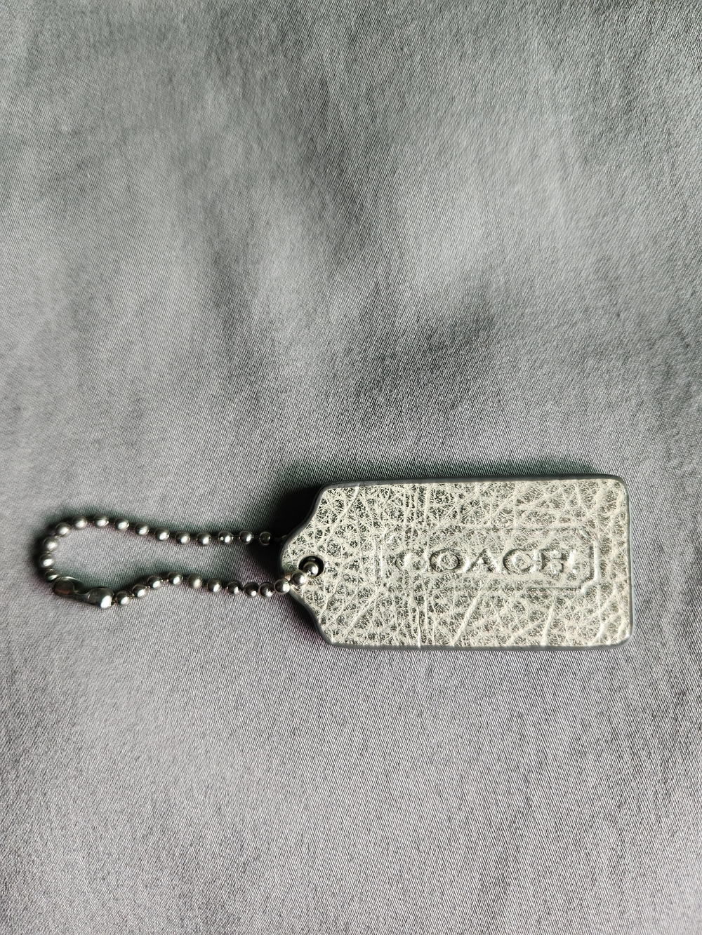 Coach Silver Hangtag